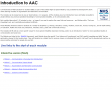 AAC E-Learning, courses 1 – 5